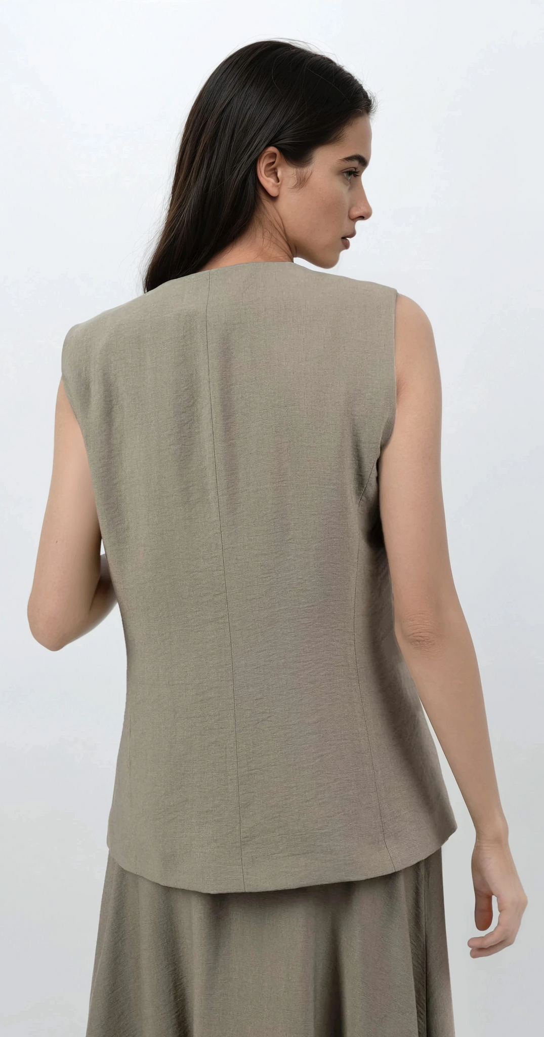 Architect Wrap Vest & Flow Skirt Set