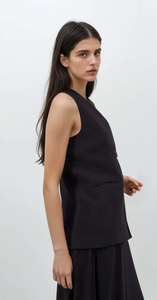 Architect Wrap Vest & Flow Skirt Set