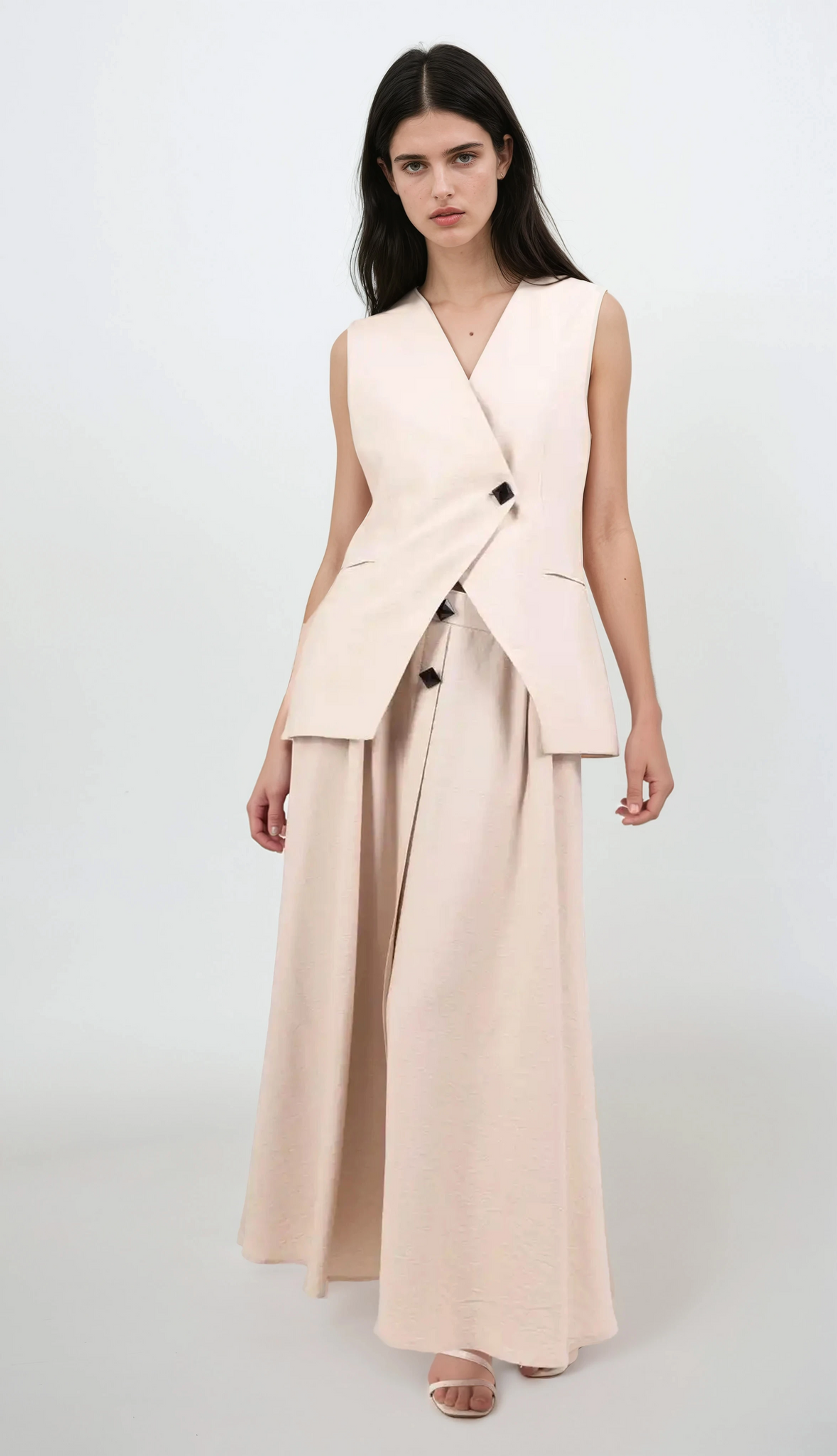 Architect Wrap Vest & Flow Skirt Set