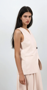 Architect Wrap Vest & Flow Skirt Set